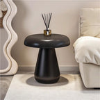 Modern Mushroom Round Side Table - Stylish Wood End Table for Living Room, Bedroom & Balcony - Smooth Finish, Versatile Decor Accent for Contemporary Spaces