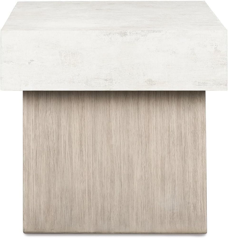 Signature Design by Ashley Jorlaina Modern End Table with Heat Resistant, Scratch Resistant and Fade Resistant Surface, Light Gray & Light Brown