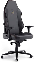 Large Ergonomic Gaming Chair, Big & Tall Computer Chair with 4D Armrests, Magnetic Headrest, Adjustable Lumbar Support, Reclining Office Chair for Home & Gaming Room, Black PU Leather, X-Large