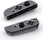 Mcbazel Transparent TPU Case for Switch JoyCon Controllers, Protective Cover Anti-Slip Grip Clear Skin Compatible with NS Switch/OLED(NOT for NS 2)