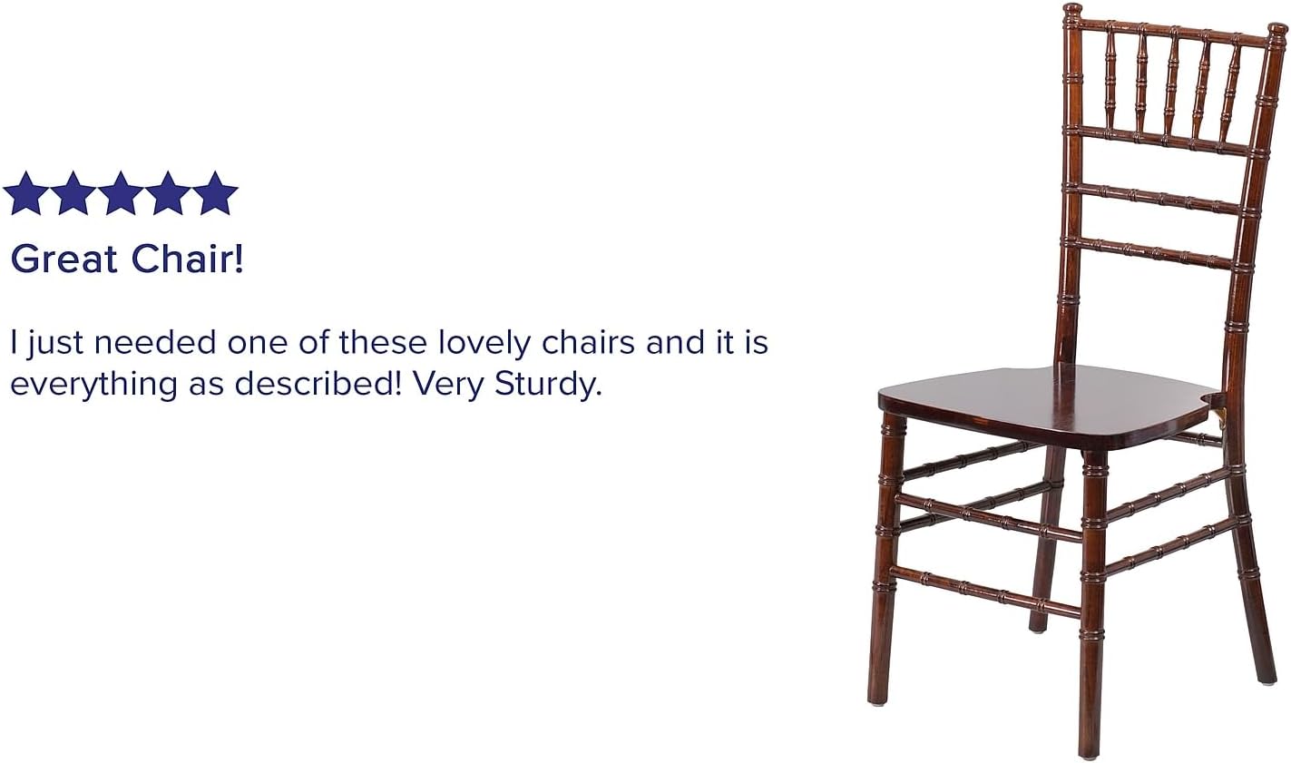 Flash Furniture 2 Pack HERCULES Series Fruitwood Chiavari Chair