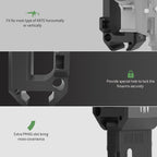 Aoanoko Gun Wall Mount, Gun Rack with Absolutely Strong and Solid PA Material& Frosting Treatment Display Storage Organization System Unique Low Profile Design Withstand 300Lbs of Tension