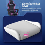 Gaming Office Chair w/Footrest Lumbar Support Headrest Armrest (Purple)