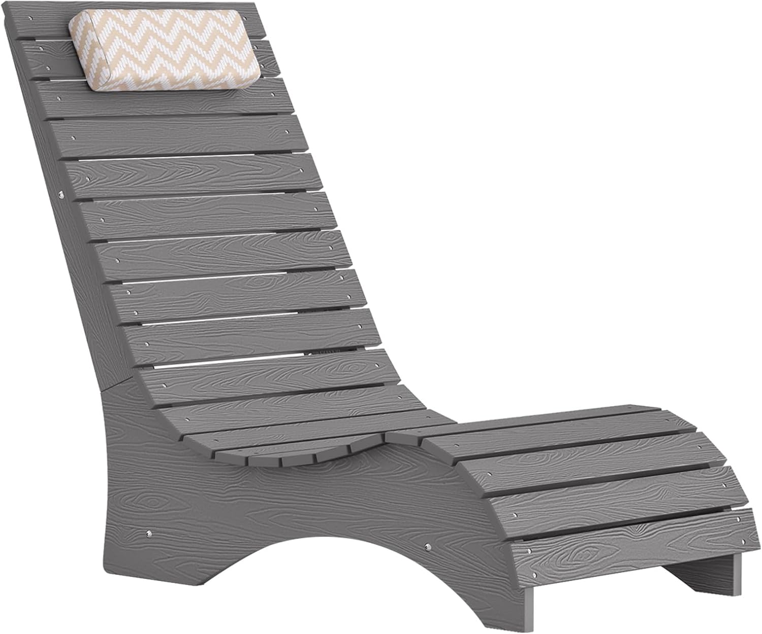 HDPS Pool Lounge Chairs Set of 2, Use in Pools Lounge Chairs up to 10-Inches of Water, Chaise Chairs with Headrest, Lounge Chair Outdoor, Fade-Resistant Pool Lounger for Deck