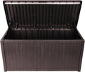 Large Storage Bench Lockable Outside Storage Box Container Waterproof for Furniture Outdoor Cushions Garden Pool Tools