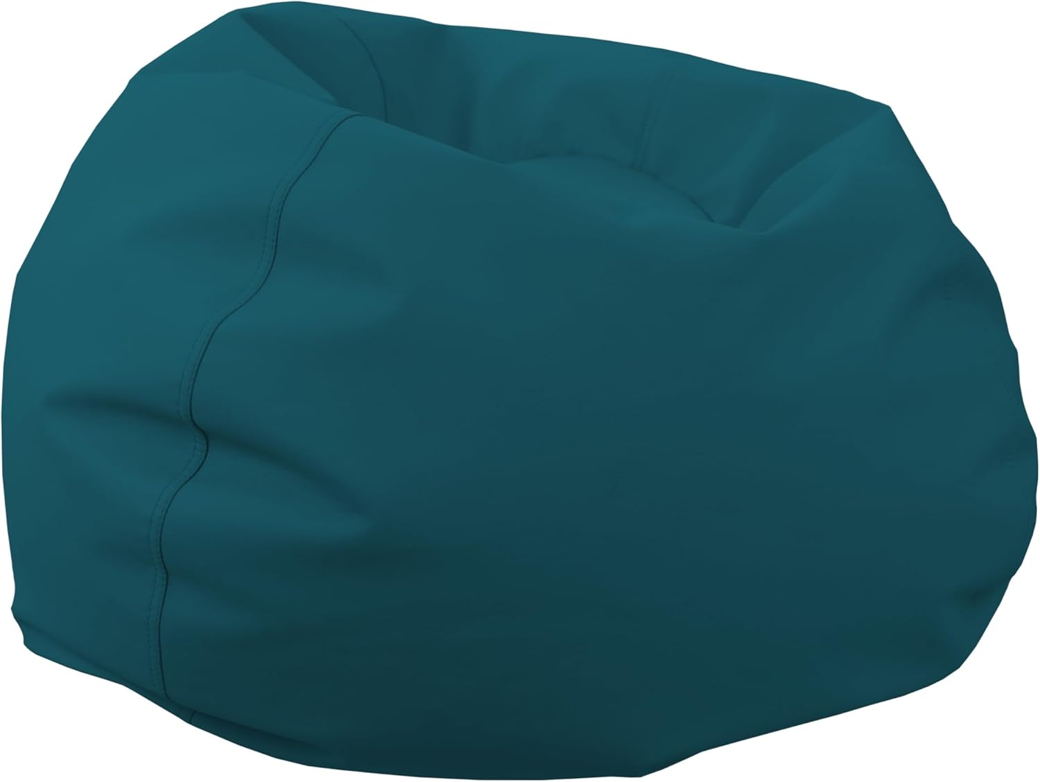 FDP 30" Vinyl Bean Bag Chair, Furniture for Kids and Teens, Perfect for Reading, Playing Video Games or Relaxing - Peacock