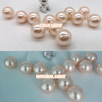 200PCS Light Champagne Floating Beads, Champagne Marbles for Vases, Floating Beads for Centerpiece Vases, Vase Filler Faux Pearls, No Holes Filler Beads for Party Wedding Decor, 10/14/20/30mm
