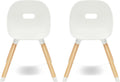Lalo The Play Chair - Set of 2 Toddler Chairs - Sturdy Bucket Seat - Easy to Clean Kids Chair - 200 lb Weight Capacity - Coconut