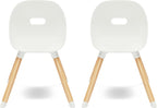 Lalo The Play Chair - Set of 2 Toddler Chairs - Sturdy Bucket Seat - Easy to Clean Kids Chair - 200 lb Weight Capacity - Coconut