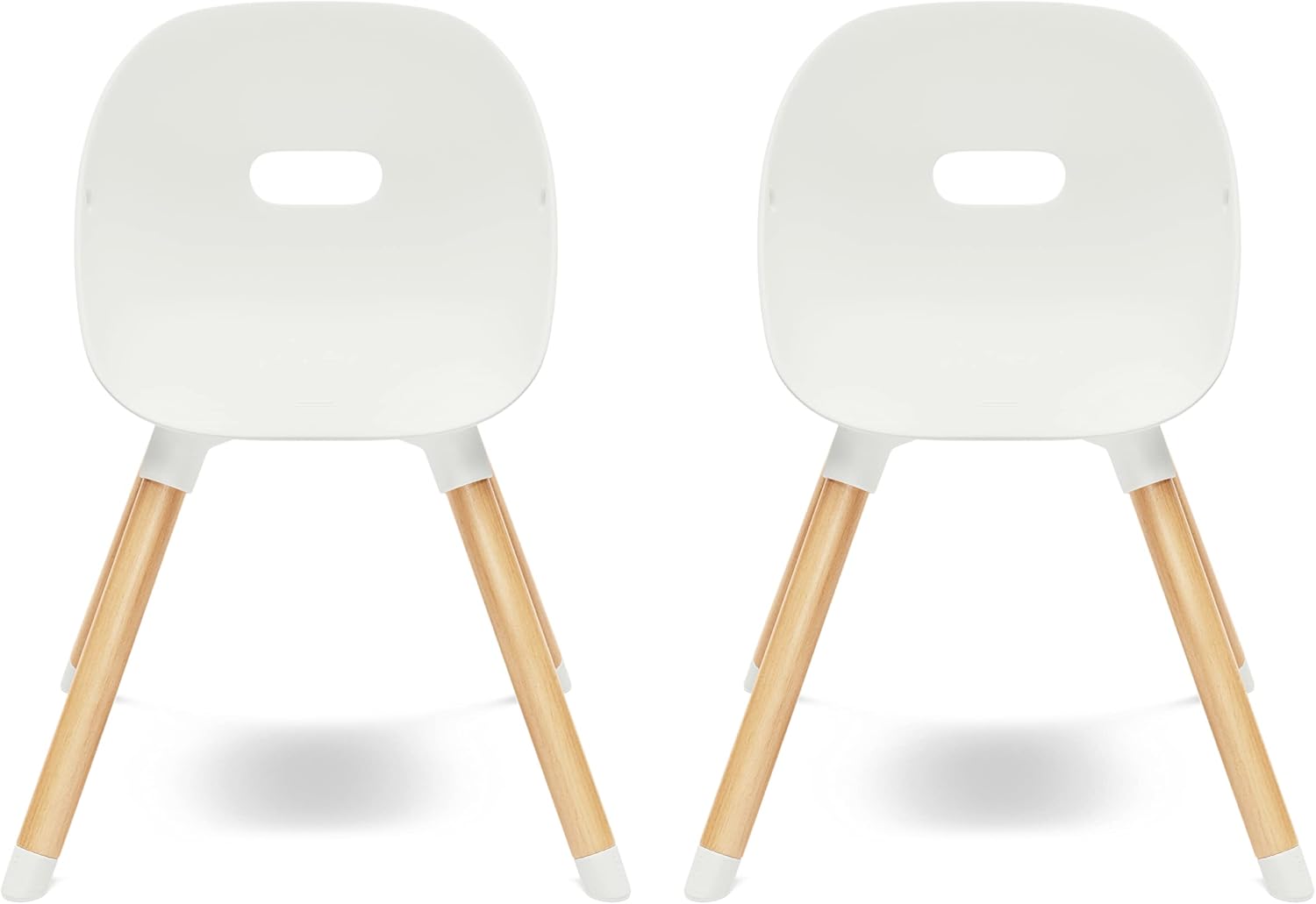 Lalo The Play Chair - Set of 2 Toddler Chairs - Sturdy Bucket Seat - Easy to Clean Kids Chair - 200 lb Weight Capacity - Coconut