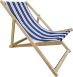 Populus Wood Sling Chair Dark Blue