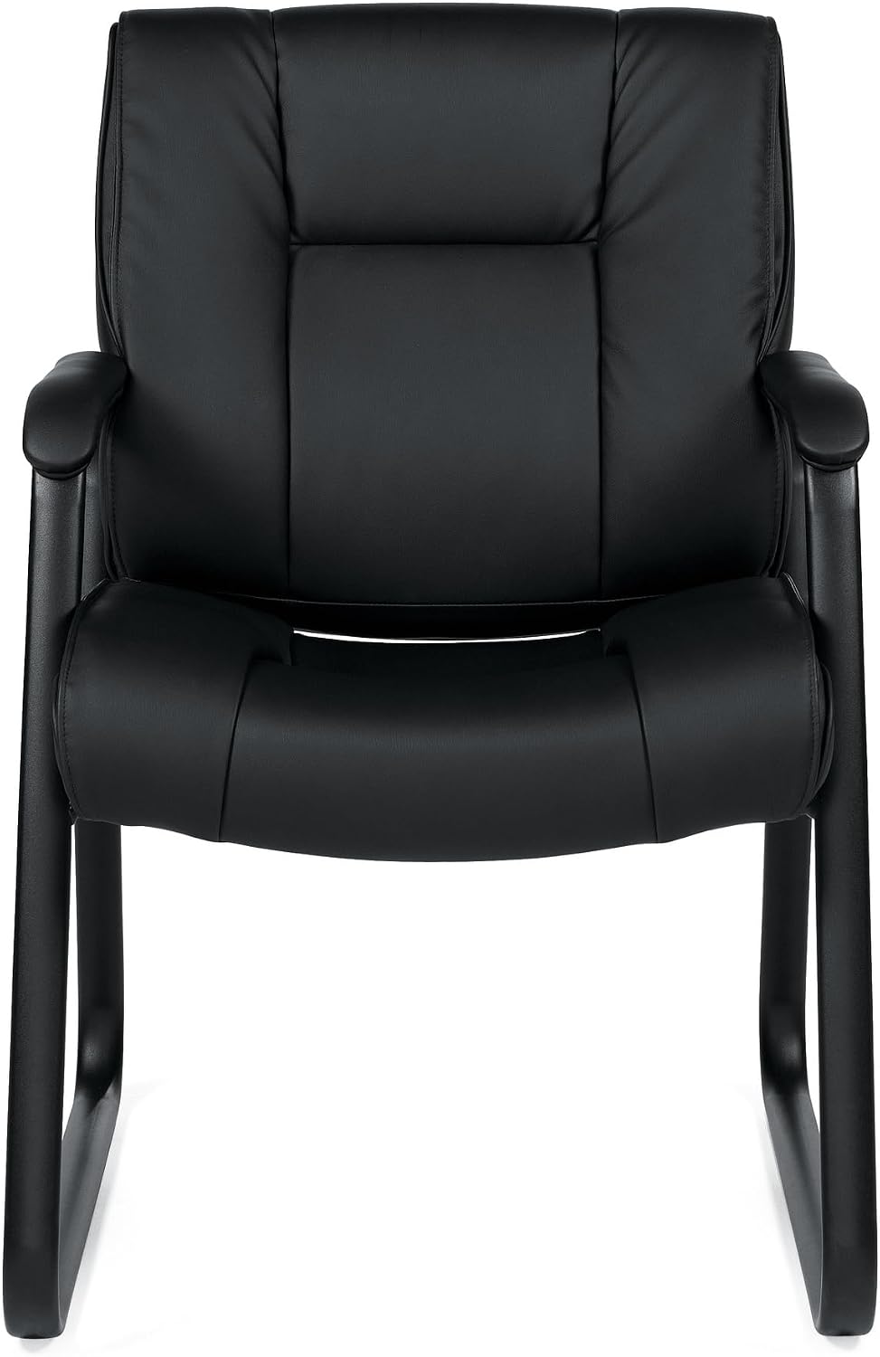 Offices To Go Luxhide Guest Chair, Black (OTG2782)