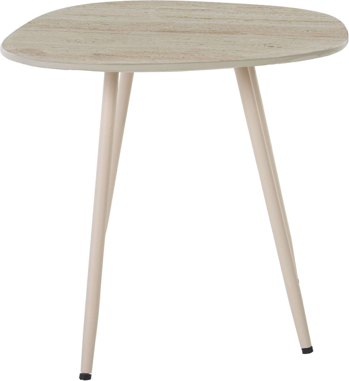SAFAVIEH Home Collection - Mint Small Side Table, Beige Ceramic Accent Table with Slim Legs, Fully Assembled (ACC2914A)