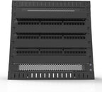 5 Pack 1U Venting Blank Panel - Steel Blank Rack Mount Panel Spacer for 19in Server Rack Cabinet or Enclosure, Black (1UVBP5PC)