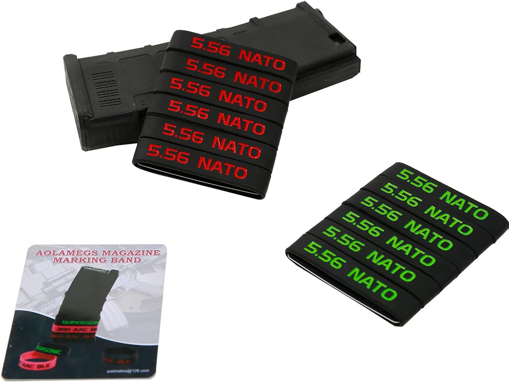 Aolamegs 5.56 Magazine Marking Band 6 Pack
