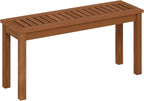 Furinno TIOMAN Outdoor Bench, Backless Garden Bench, for Patio, Deck, Garden, 12 x 39 x 19, Light Wood
