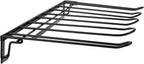 Boot Storage Organizer Space Saving Shoe Storage Bracket with Angled Hanging Design Foldable Wall Shoe Rack for 2 Pairs Tall Boots, Black Metal and No Drill Easy Installation