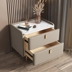 Home Bedroom Rock Slab Bed Side Cabinet Nordic Solid Polar Storage Cabinet