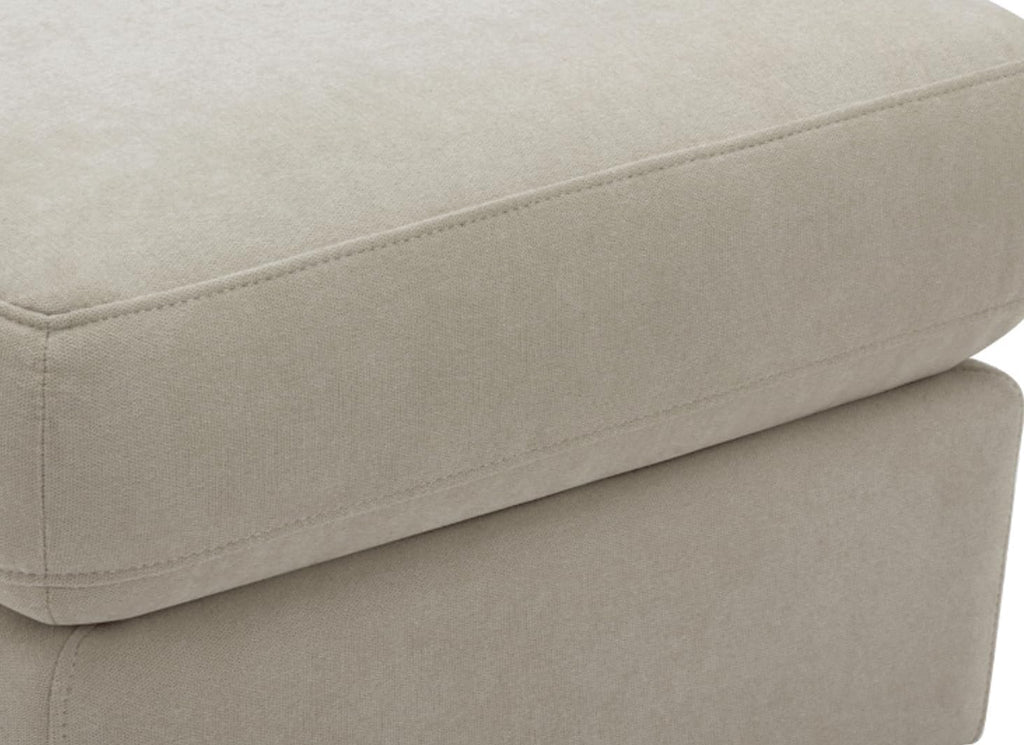 Nurture& Gliding Ottoman - Premium Ottoman Footrest for Nursery or Living Room, Features Premium, Stain-Resistant Performance Fabric in a Sleek, Smooth Glide Design. (Ivory)