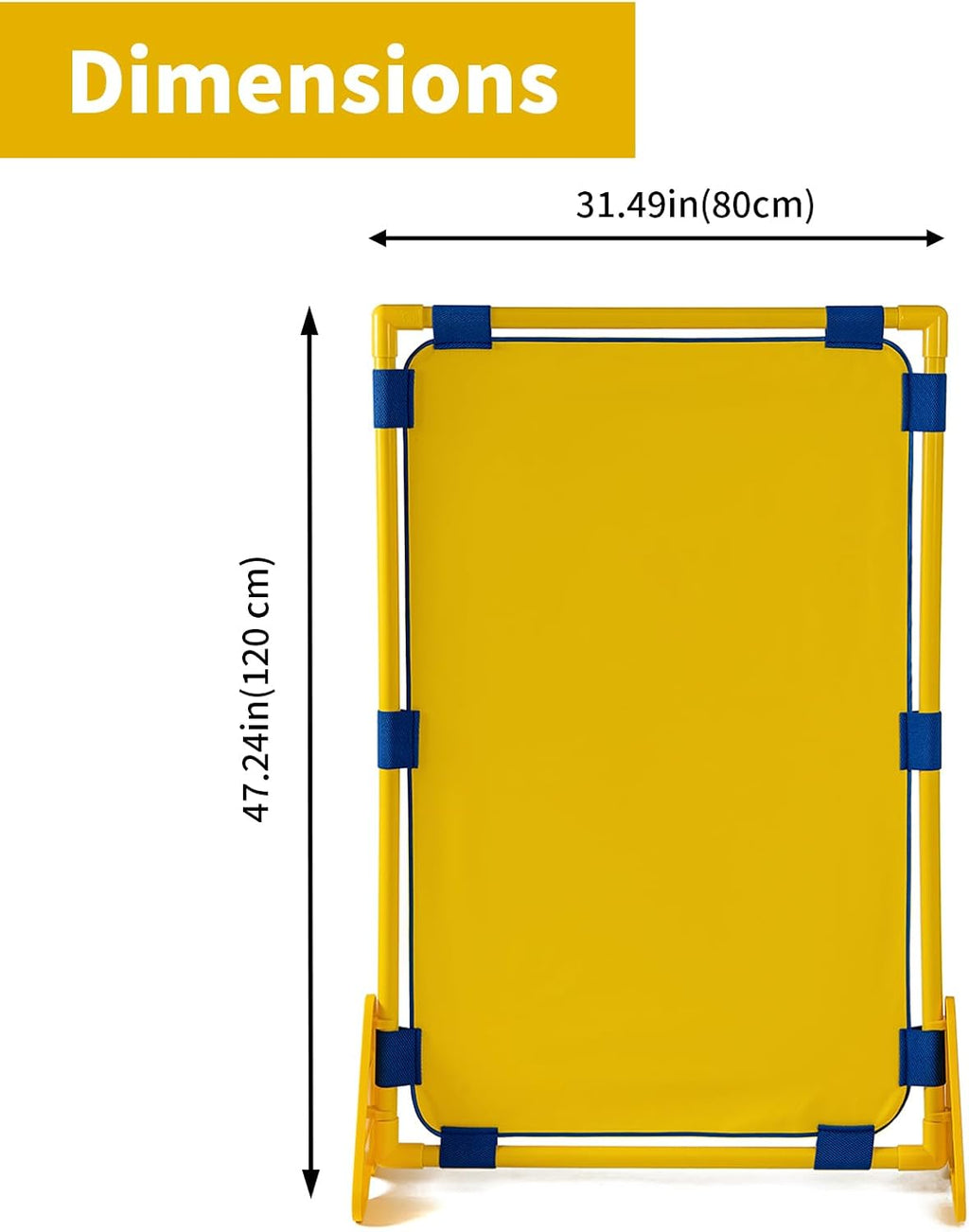 2 Pack Play Panel - Classroom Dividers for Room Separation, Versatile Dividers for Kids & Learning Spaces, Easy-Assemble Room Divider for Class (Yellow)
