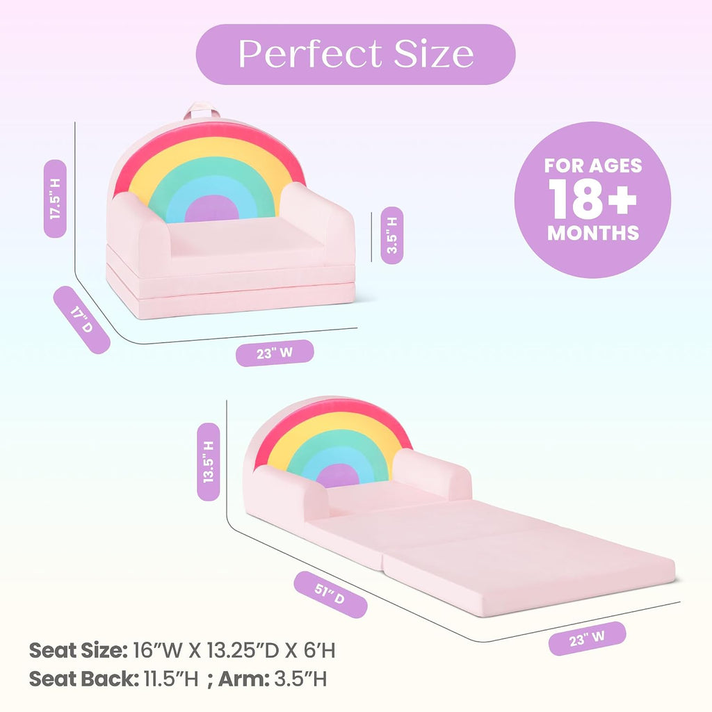Delta Children Rainbow Flipout Figural Chair