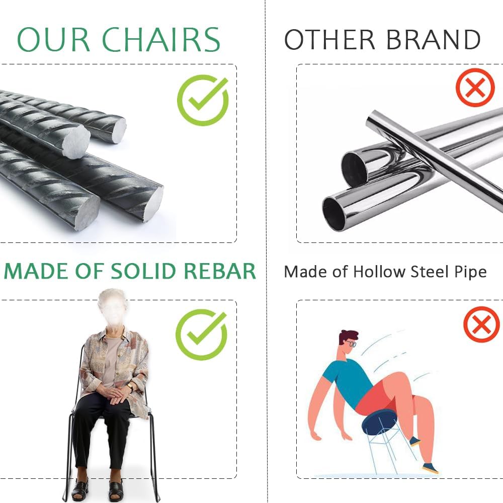 Dining Room Chair Heavy Duty, Dining Chairs Set of 2 with Removable Cushion, Dining Chair for Kitchen with Solid Rebar, Dining Chairs for Living Room, Makeup Room