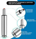 Kaleurrier Gas Lift Cylinder Replacement: Pneumatic Shock Piston for Tall Chairs & Stools - Lift Mechanism 1000 lbs Capacity Universal Size - Stroke Length 13.5"-21.5" (8" Stroke)