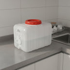 Food Grade Water Jug Thickened Material Rectangular Water Container Pressure Resistant for Outdoor