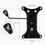 Frassie Heavy Duty Gaming Office Chair Metal Base Set Replace Part with Bottom Plate Stand Cylinder, 5 Wheels Bell Glides Replacement (Black)