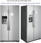 Fridge Lock,Refrigerator Locks,Freezer Lock with Key for Child Safety,Locks to Lock Fridge and Cabinets,White Fridge Lock