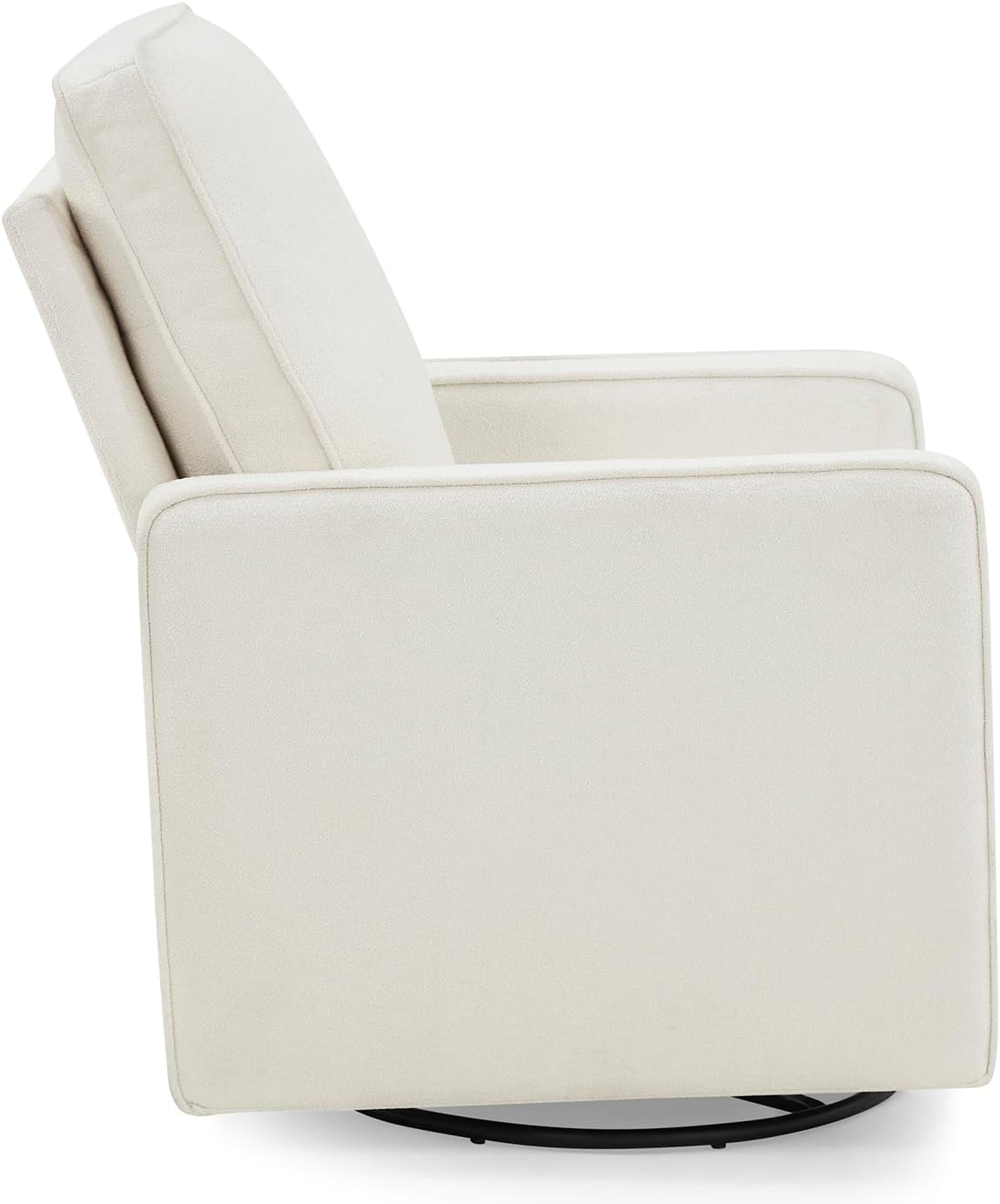 Delta Children Luna Nursery Swivel Glider - Greenguard Gold Certified and Oeko-TEX Standard 100 Fabric, Oatmeal