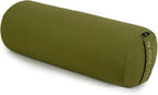 Yoga Studio Yoga Bolster | European Organic Buckwheat | (GOTS Certified) | with Removable Washable Cover