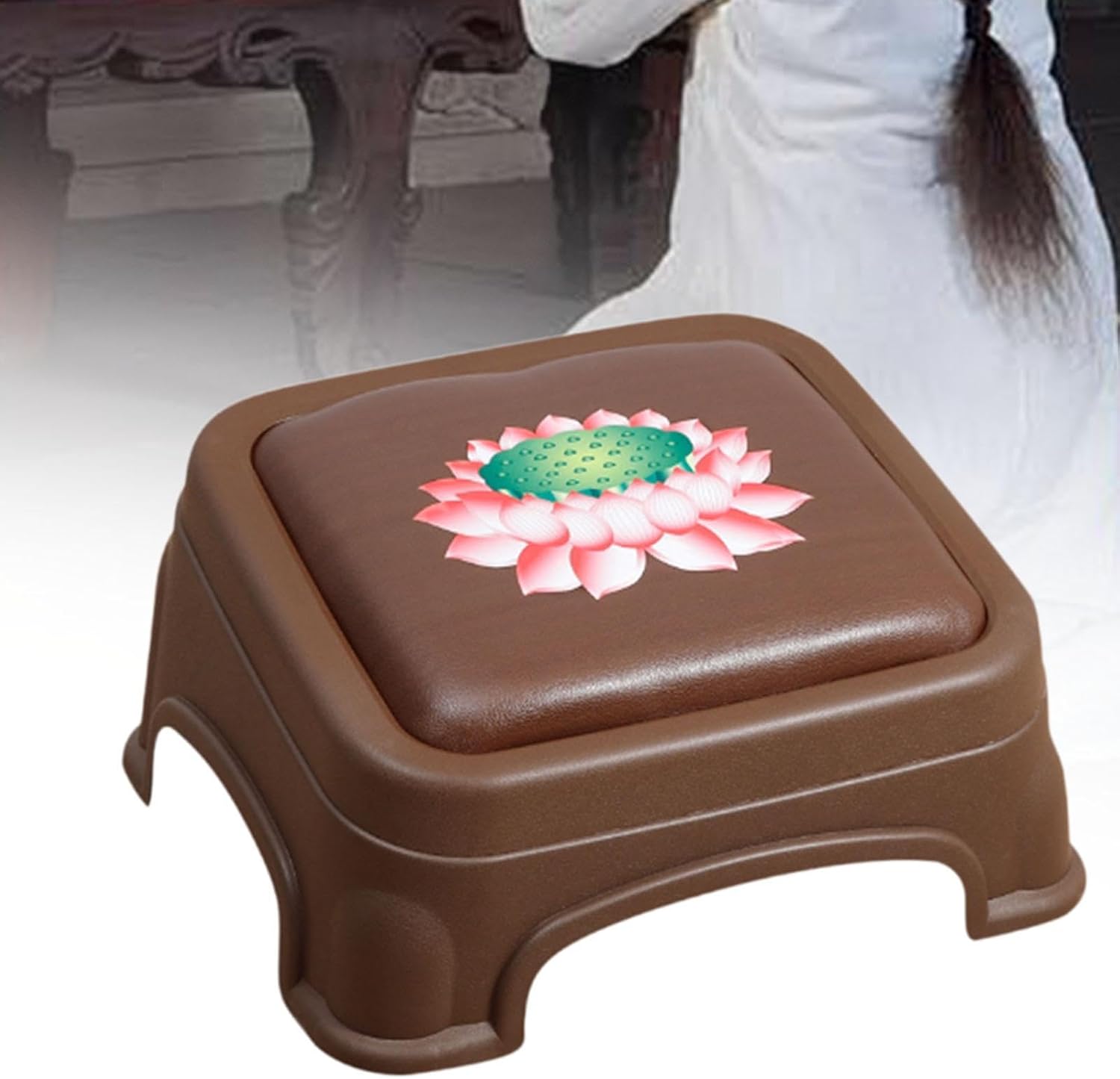 Meditation Bench Kneeling Meditation Stool Meditation Chair Traditional Chinese Meditation Seat Prayer Stool for Women Men