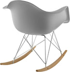 MODHOLIC Eiffel Rocker Chair, Gray