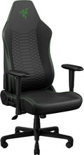 Razer Iskur V2 X NewGen Ergonomic Gaming Chair — Built-in Lumbar Support, Cooltouch Gen-2 EPU Leather, Ultra-Wide Seat Base, Adjustable 152 Degree Recline, Foam Cushions — Black/Green