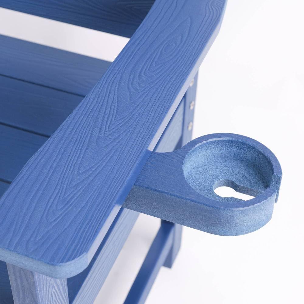 Minimalist Bench for Indoor and Outdoor Use with Durable Dark Blue Finish