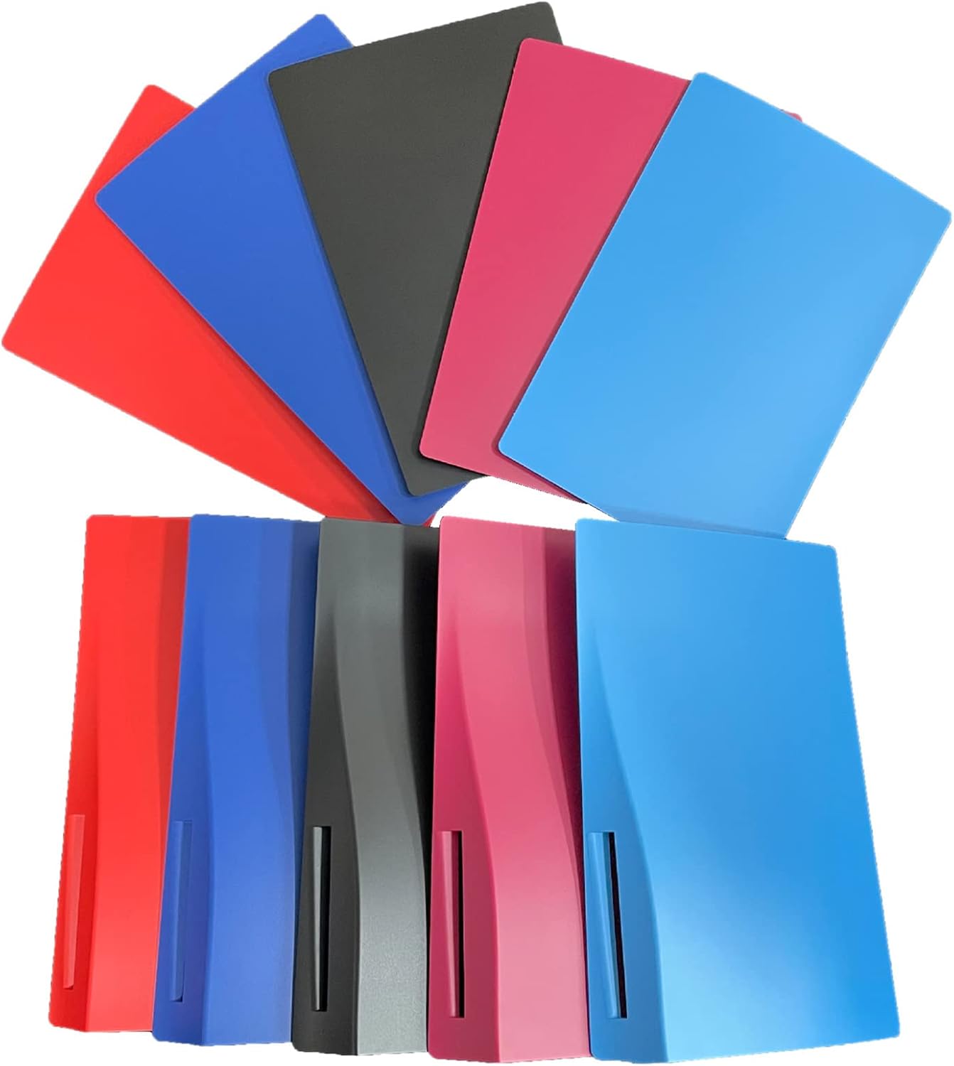 Disc Edition Face Plates Cover Skins Shell Panels for PS5 Console, Accessories for PlayStation 5 Protective Replacement Faceplates Dustproof Anti-Scratch (Starlight Blue)