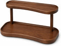 Adkoat® Two Tier Bathroom Desktop Countertop Organizer - Pine Wooden Perfume Vanity Stand Counter Shelf for Cologne Skincare Makeup Dresser Organizer - Matcha Station | Mug Display - 12.6 x 6.3 x 7.5