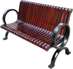 Patio Benches for Outdoors Creative Outdoor Leisure Bench with Backrest Community Park Viewing Seat Beach Chair Shopping Mall Rest Garden Benches for Outdoors