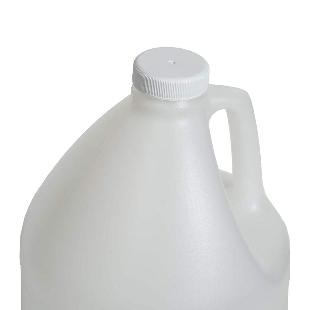 FastRack 1-Pack 1 Gallon Water Bottle - Round Plastic Jug Container with Lid | White Food Grade Gallon Water Jug, BPA-Free, Leak-Proof Pitcher with Lid Fermentation, Brewing, Storage & More