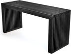 APRTAT Bamboo Dining Bench, 35 inch Farmhouse Decor Indoor Kitchen Table Bench, Entryway Shoe Rack Bench Solid Bamboo Benches for Living Room, Hallway, Bedroom, Bathroom
