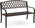 Patio Benches for Outdoors Nordic Retro Outdoor Metal Garden Bench Hollow Mesh Decorative Suitable for Courtyard Balcony Terrace Garden Benches for Outdoors