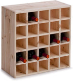 Zeller 13172 Wine Rack 52 x 25 x 52 cm Natural Wood