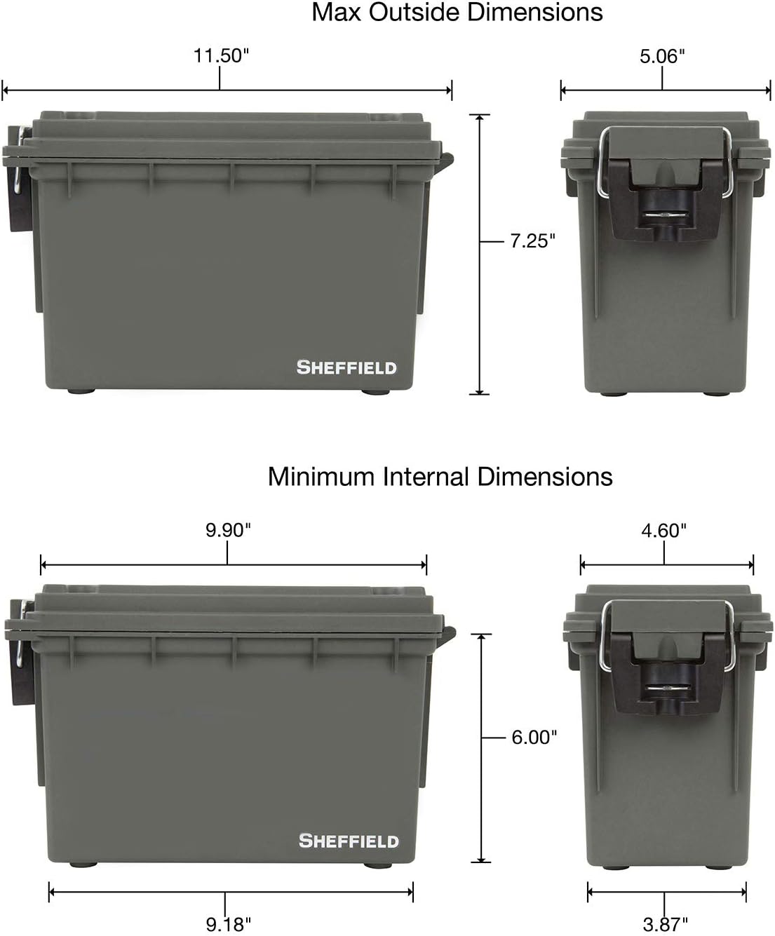 SheffieldField Box, Charcoal Black