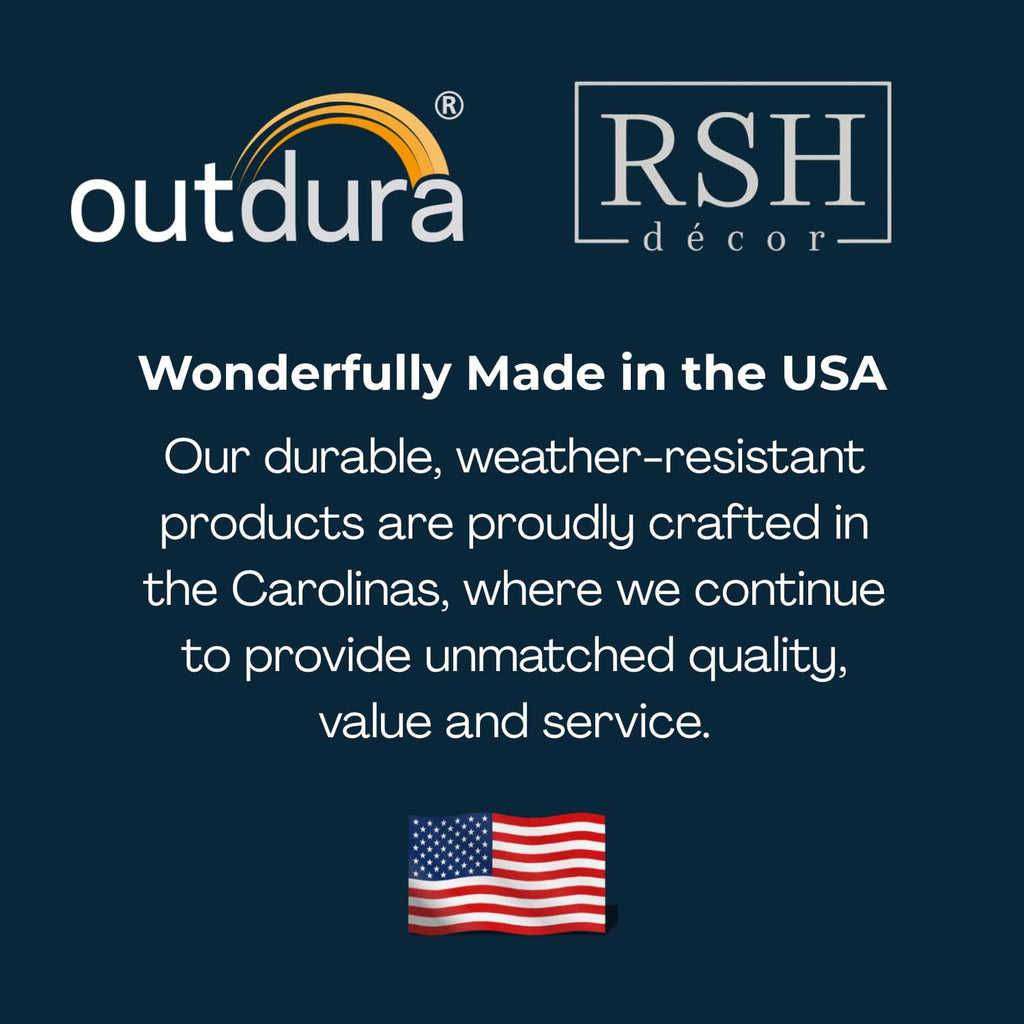 RSH DECOR: Outdura Tufted Adirondack Chair Cushion | 42.5” x 21” | Outdura Performance Fabric | Water & Fade-Resistant | Outdoor Cushion for Patio Furniture | Made in USA (Moran Sonoma)