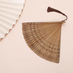 SEWACC Bamboo Folding Hand Fan, Vintage Chinese Silk Handheld Fan for Dancing And Party Decoration