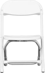 Flash Furniture Kids White Plastic Folding Chair