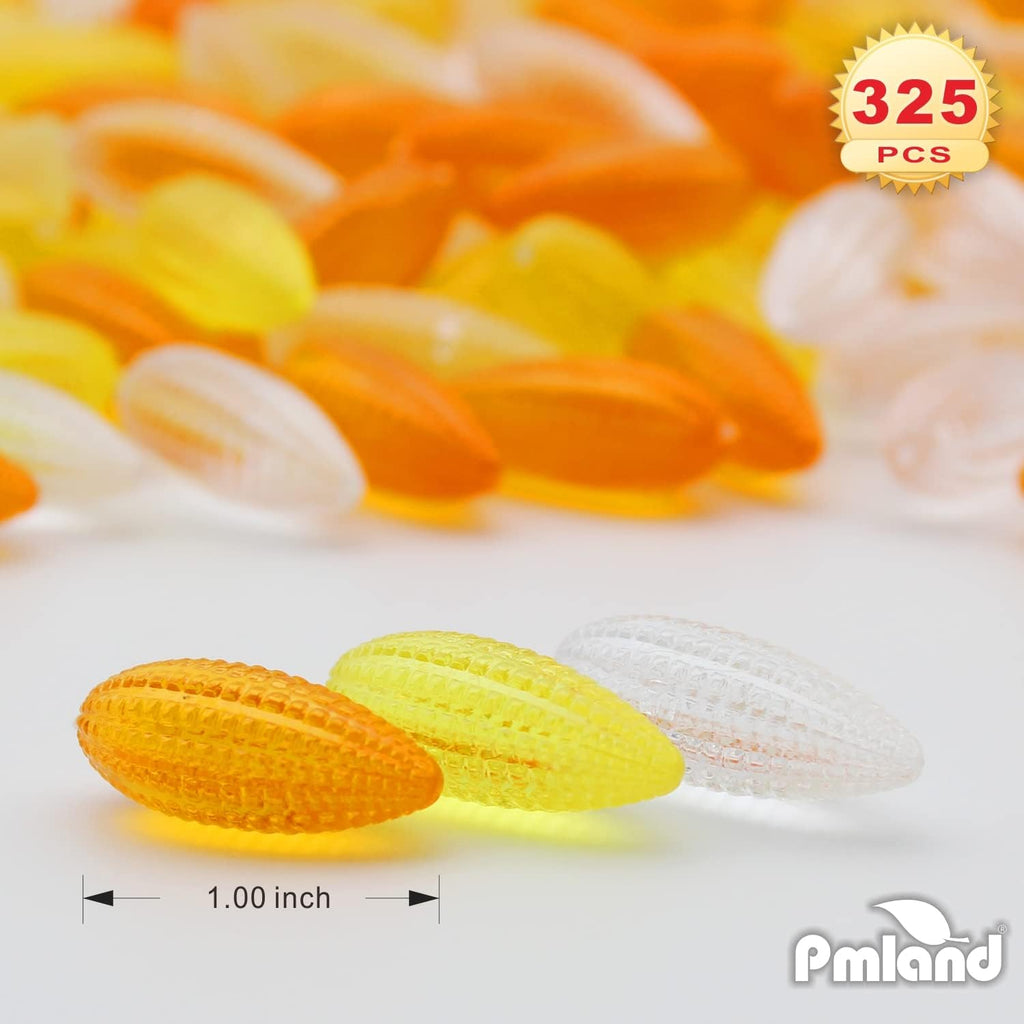 PMLAND Autumn Acrylic Mini Corn Ornaments and Table Scatter - 320+ Pieces for Fall Harvest Festival Holiday Party Events Home Decor -1 Pound Package