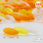 PMLAND Autumn Acrylic Mini Corn Ornaments and Table Scatter - 320+ Pieces for Fall Harvest Festival Holiday Party Events Home Decor -1 Pound Package