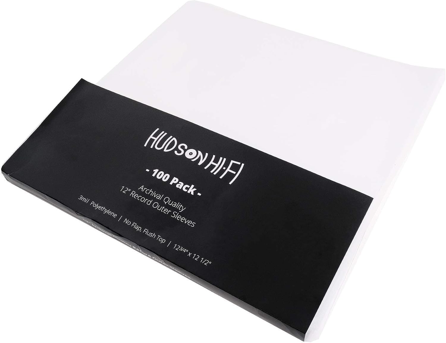 Hudson Hi-Fi 100x Inner & 100x Outer Protective Sleeves for Vinyl & Records Cover Art - Blocks Scratches, Static, Dust, Damage - Acid-Free, Smooth Slide - Fits Single Double Gatefold LP Sleeve